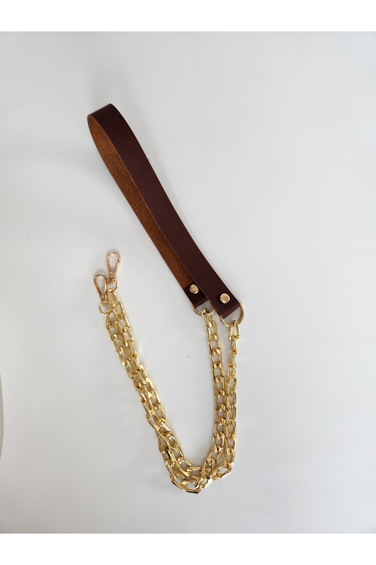 CHAIN LEATHER STRAP (120 CM)