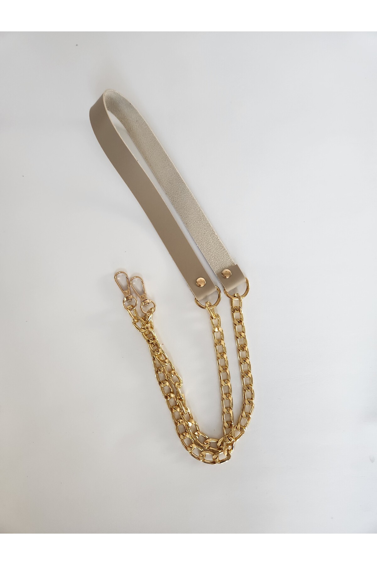 CHAIN LEATHER STRAP (120 CM)