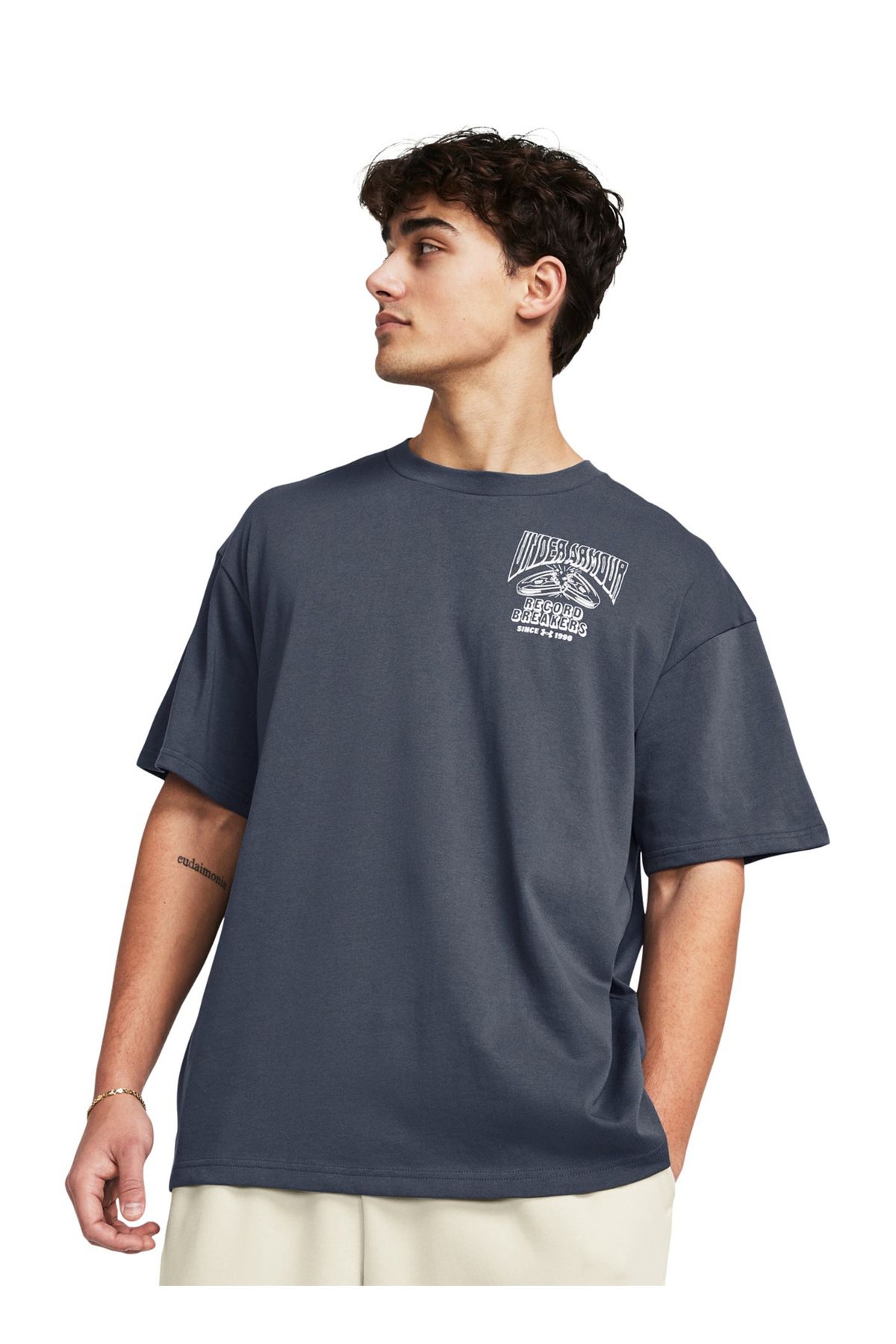 تی شرت خاکستری مردانه ، L آنتراسیت Under Armour