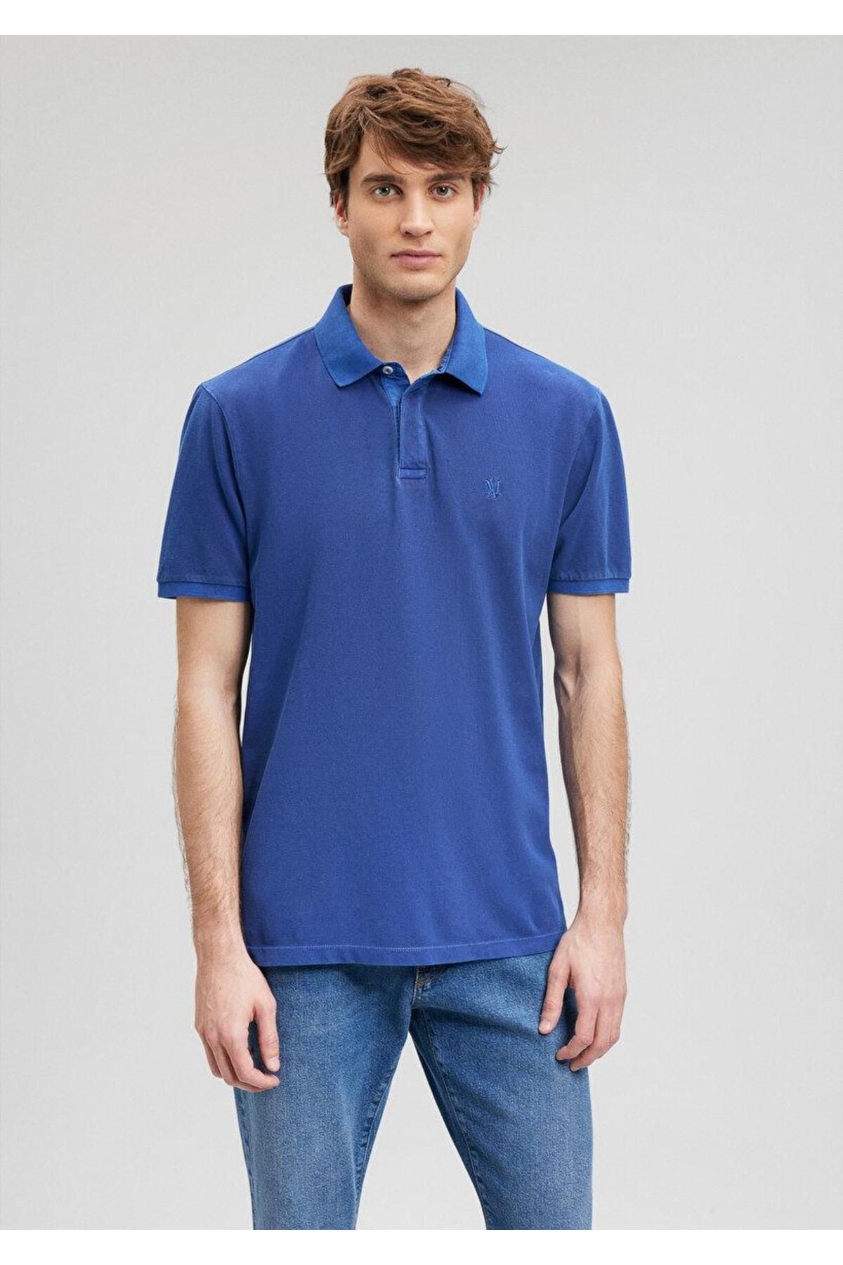 Mavi تی شرت چوگان مردانه آبی عمیق دریای 0612013-70907