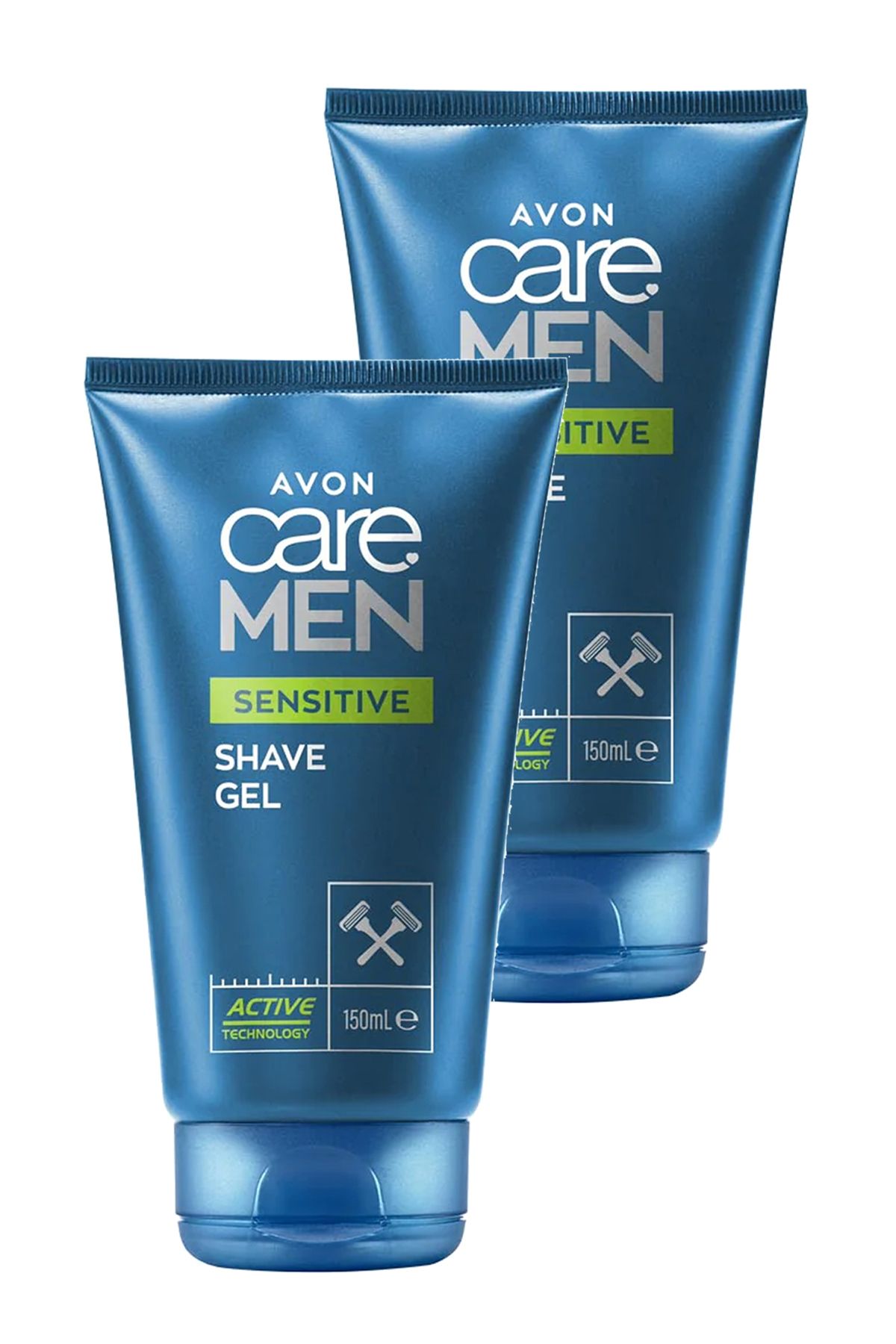 Care Men Sensitive Papatya ve Aloe Özü İçeren Tıraş Jeli 150 Ml. İkili Set