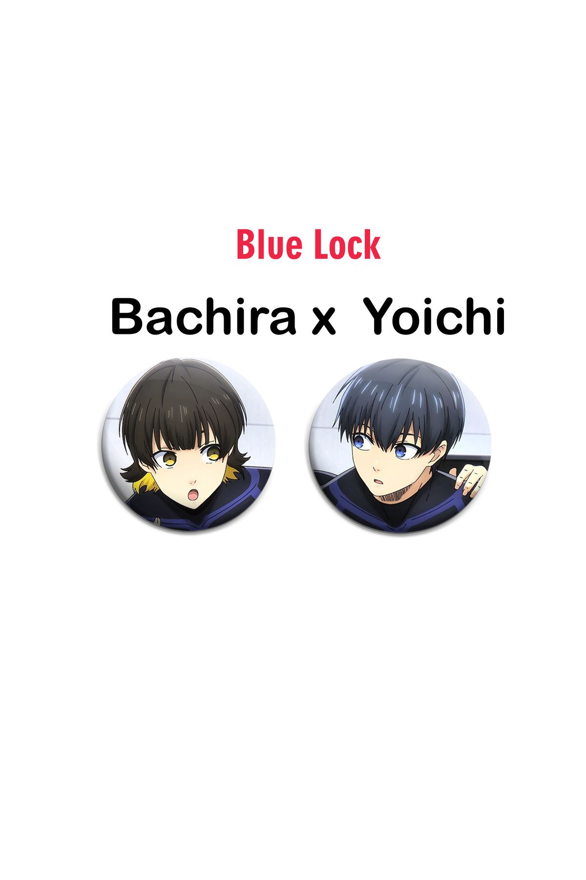 Akumastik-Blue Lock Yoichi x Bachira 2 pcs badge set - Needle Button Badge Set 1