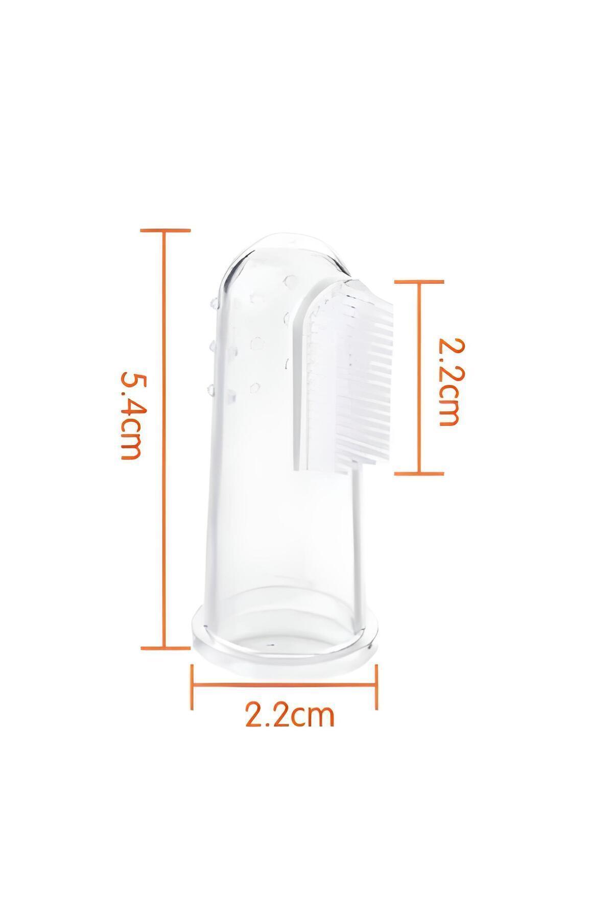 Milena Life Mavi Ve Şeffaf 2'li Mini Bebek Çocuk Parmak Diş Fırçası Ve Saklama Kabı Seti (0-3 YAŞ) fotoğrafı 6 (önizleme)