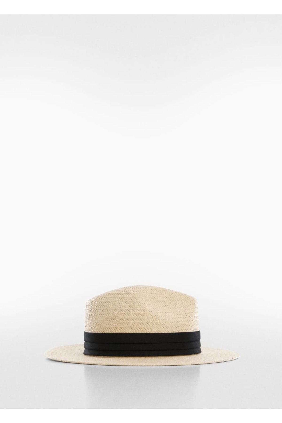 MANGO Woman-Natural Fiber Stripe Hat 2