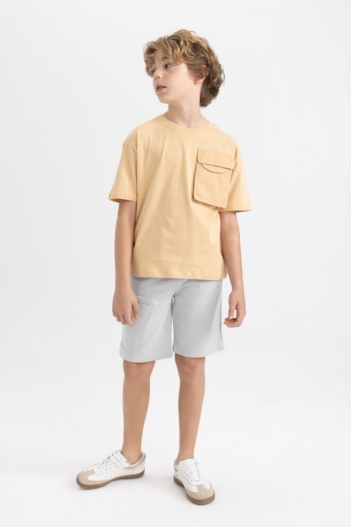 DeFacto-Boys' Basic Straight Shorts C1851A824Sm 4