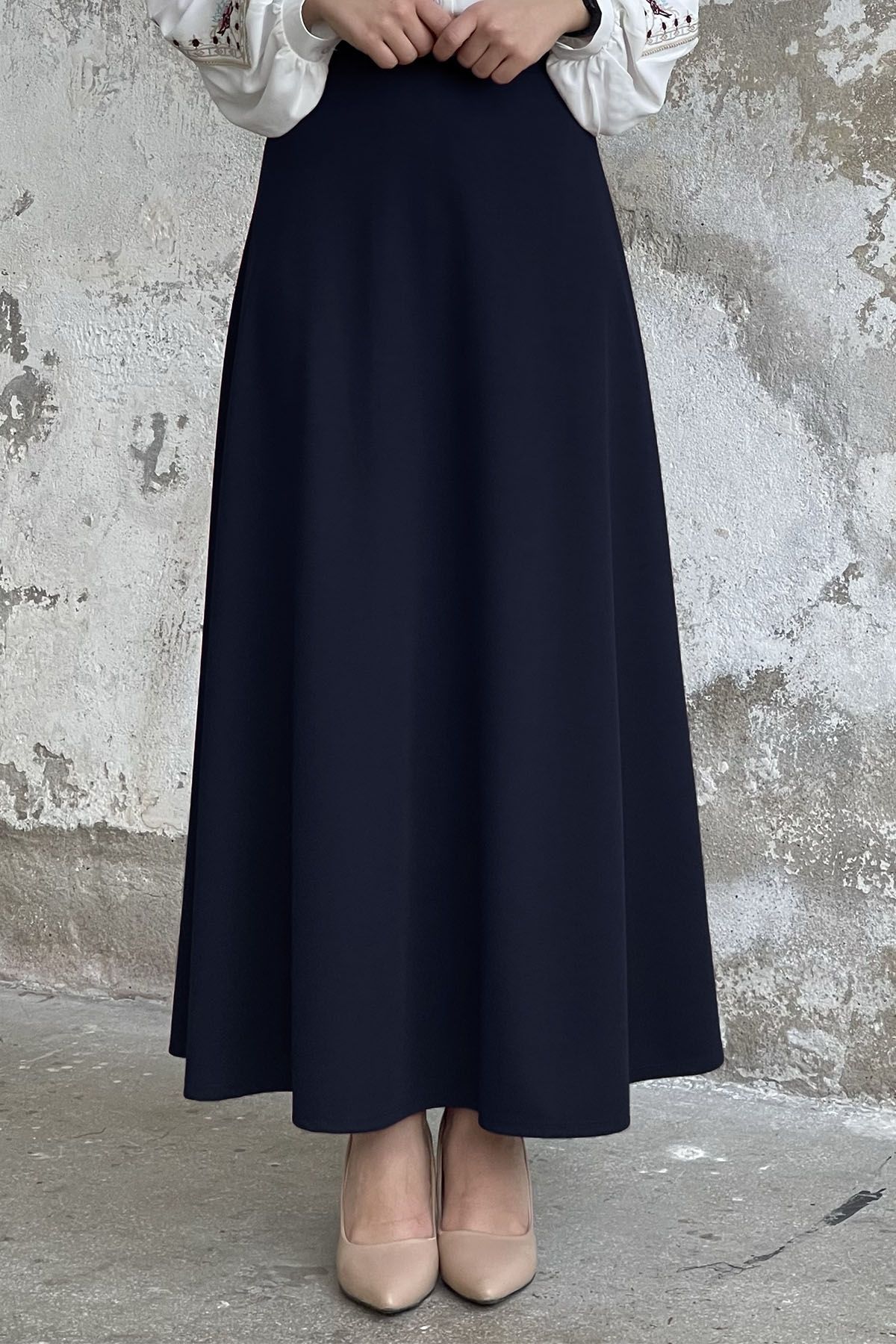 InStyle-Rock aus doppelt gestricktem Stoff - Marineblau 4