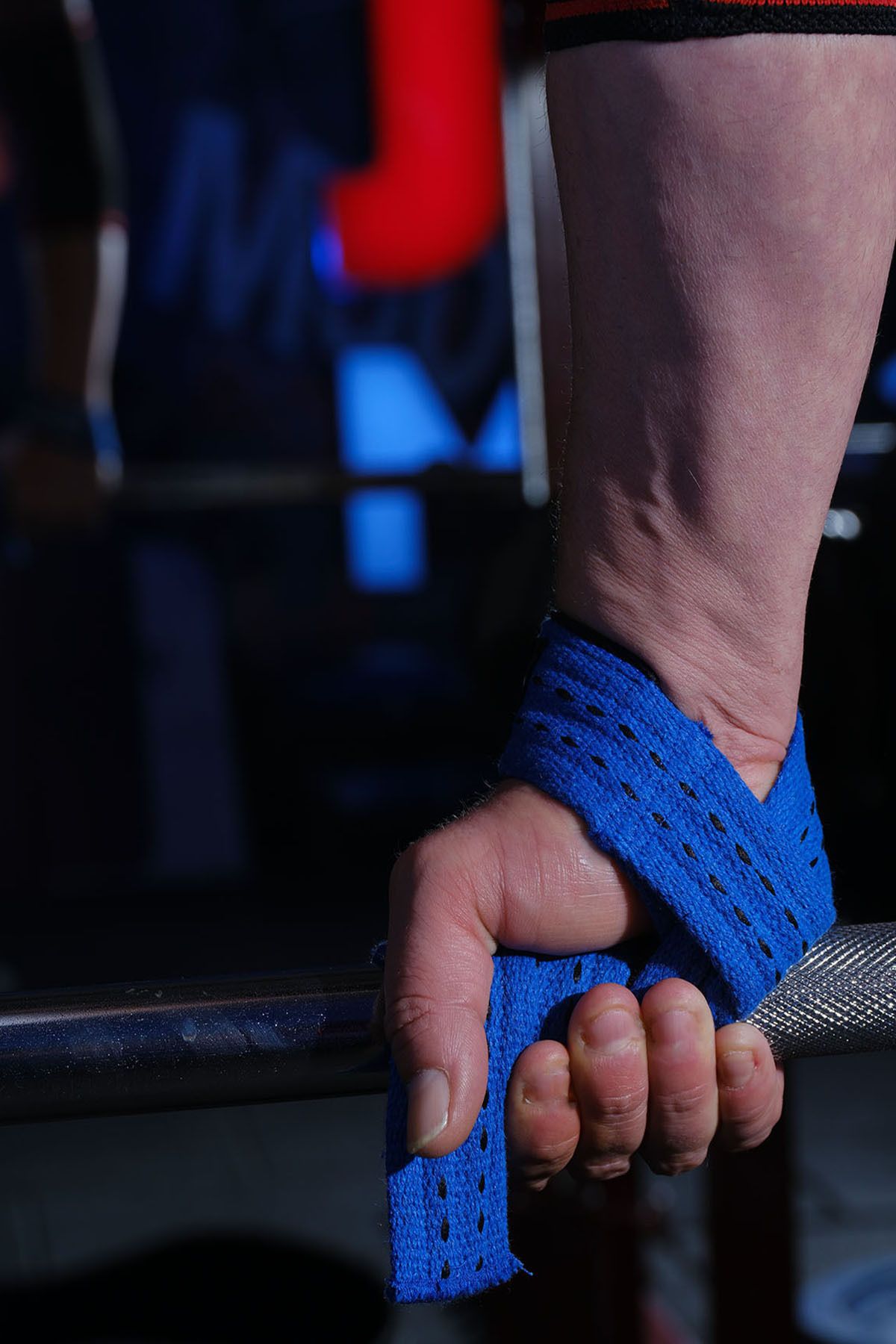Dex Supports Lasting Energy-Weightlifting Strap Lifting Straps Blue + Wrist Wraps Sports Bracelet Black Set of 2 6