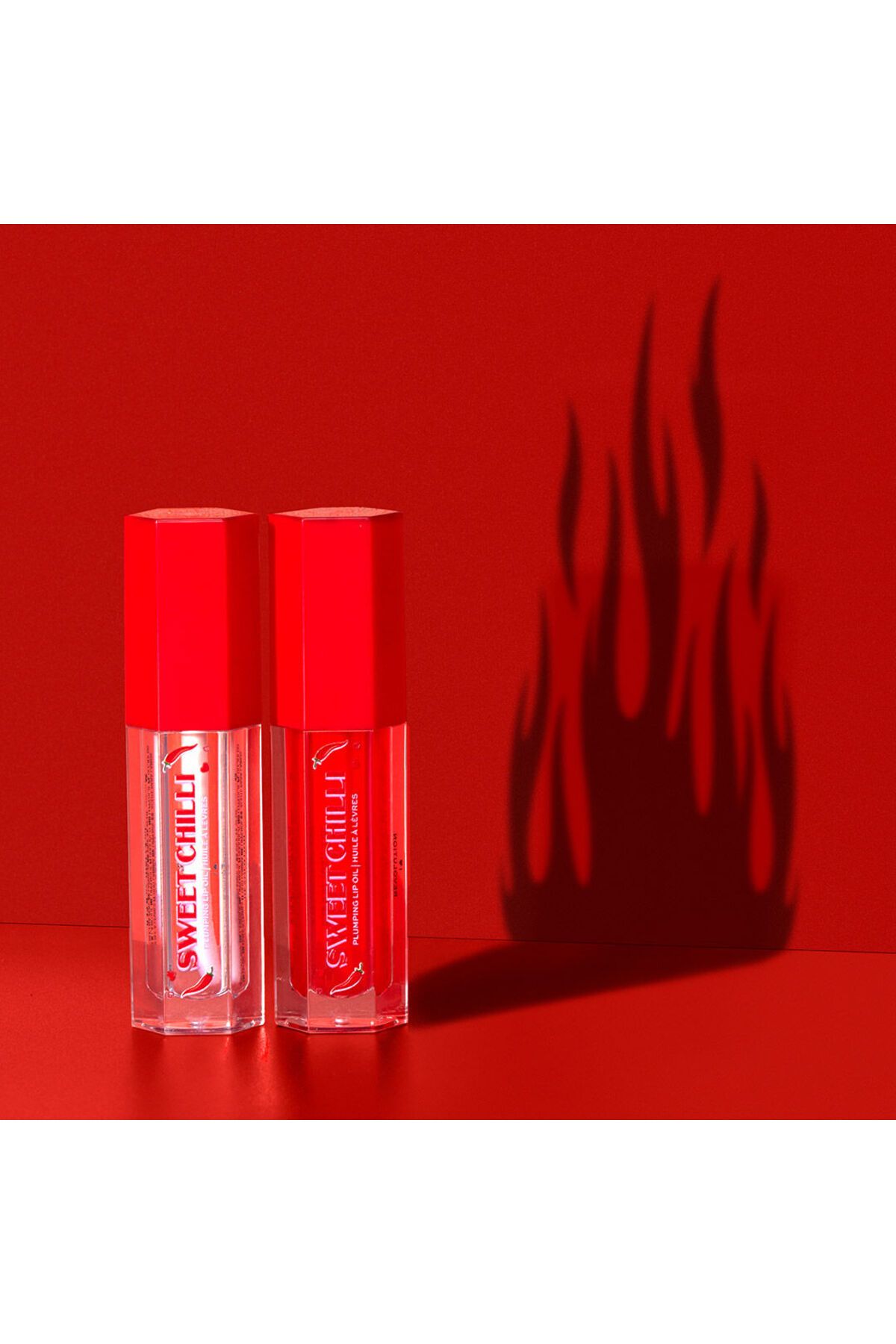 I HEART REVOLUTION-Red Sweet Chilli Plumping Lip Oil 2