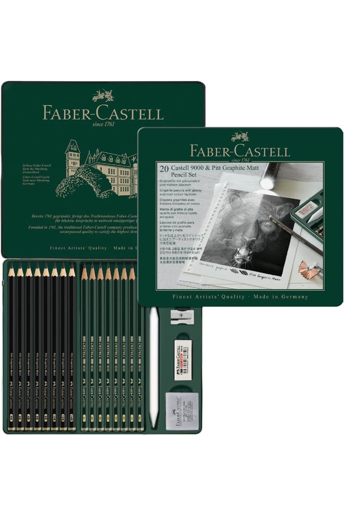 Faber Castell Pitt Graphite Matt Dereceli Kalem Eskiz Çizim Seti