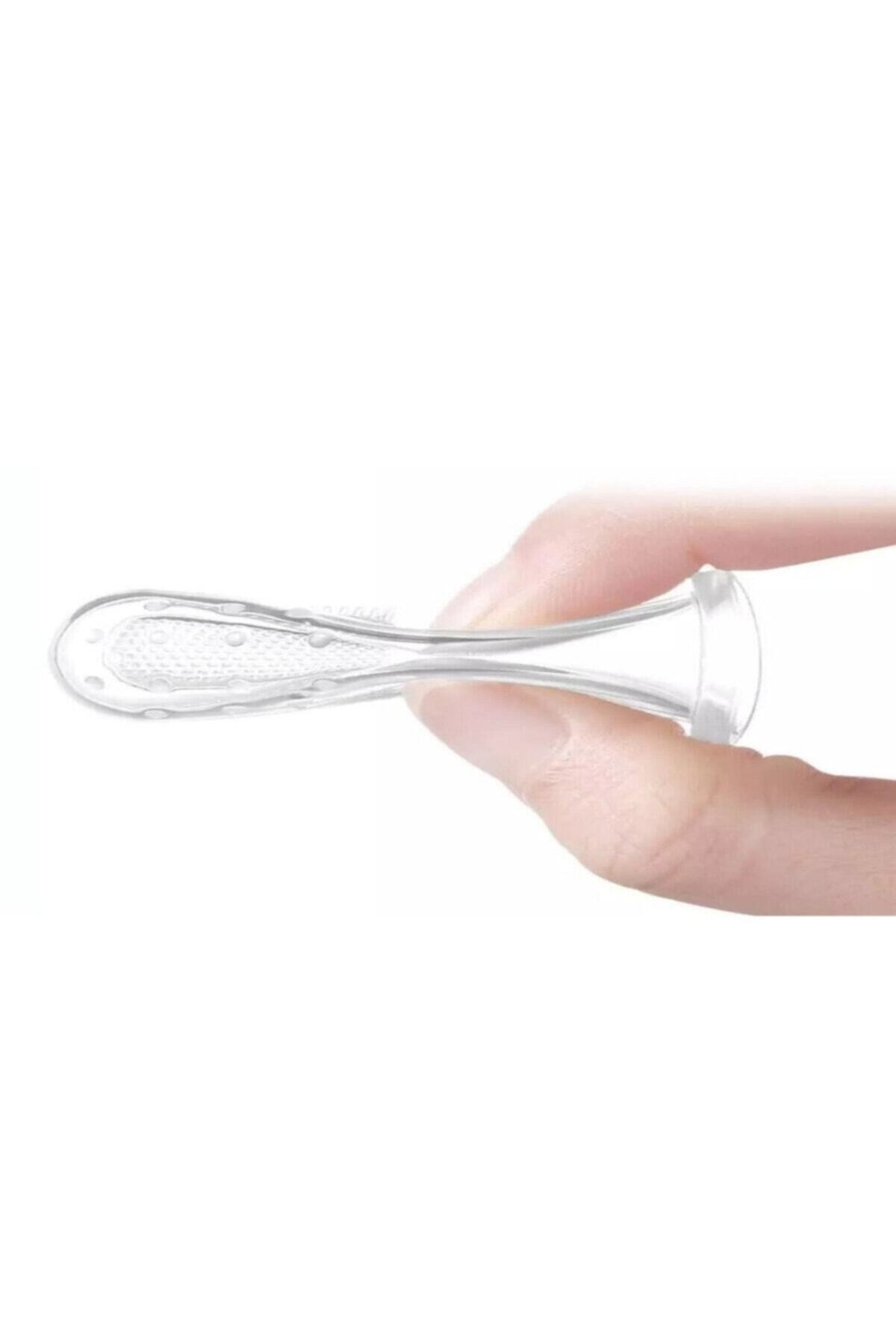 Milena Life Mavi Ve Şeffaf 2'li Mini Bebek Çocuk Parmak Diş Fırçası Ve Saklama Kabı Seti (0-3 YAŞ) fotoğrafı 5 (önizleme)