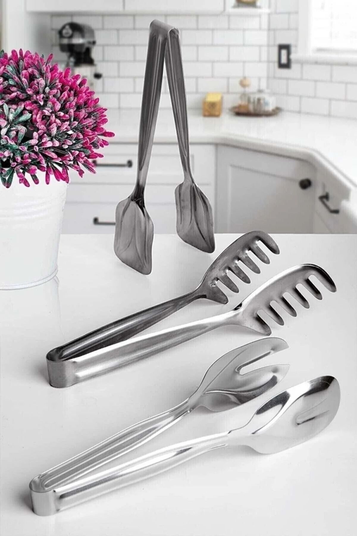 Mirilliahome-Storage Container Set Vertical Storage Container Fork Spoon Knife Set Serving Set Tongs Ladle Set Dowry List 5