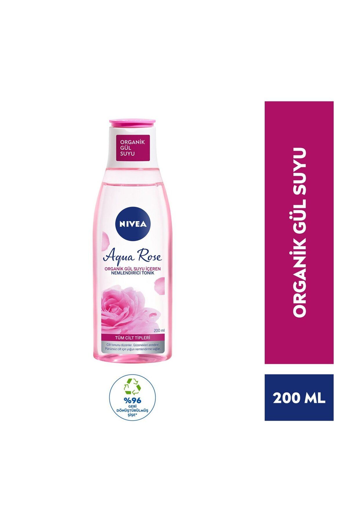 تونیک مرطوب کننده آکوا رز حاوی گلاب ارگانیک، تمام پوست، 200 میلی لیتر NIVEA