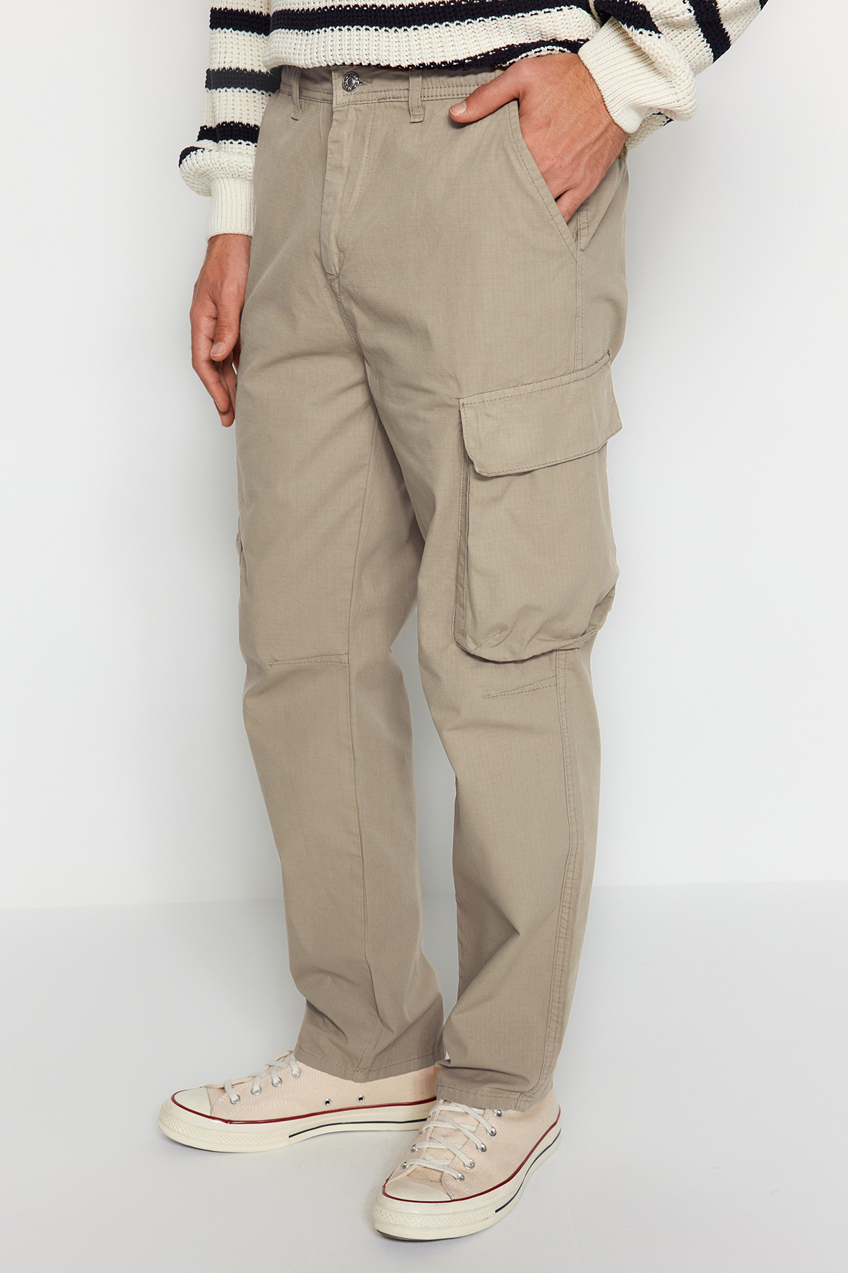 Trendyolmilla Man Taş Regular Fit Jogger Pantolon TMNAW24PL00018