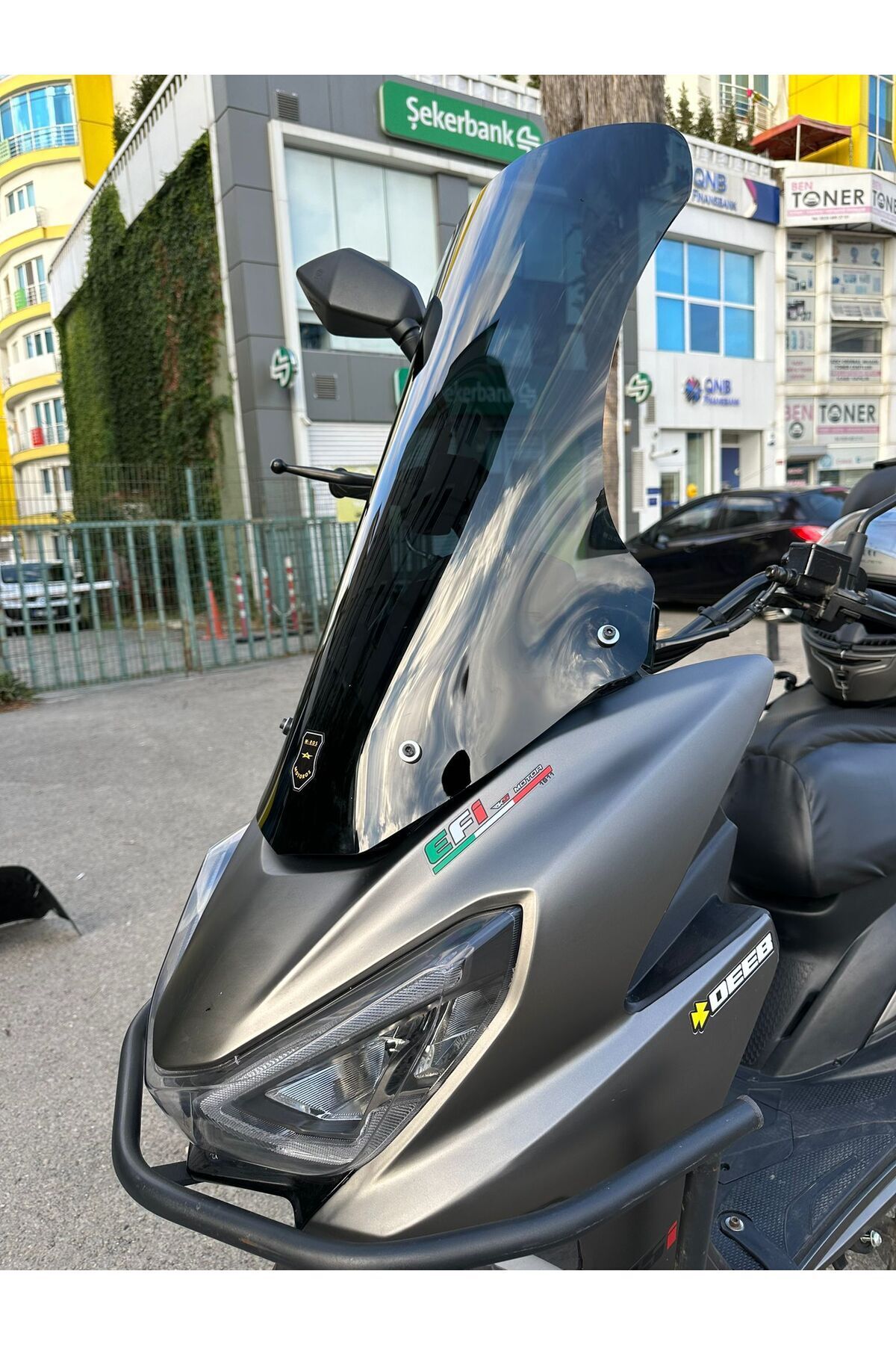 33 Rks motoros Rks Newlight 125 Pro Ön cam 2023 2024 Model Uyumlu 75cm Siyah ...