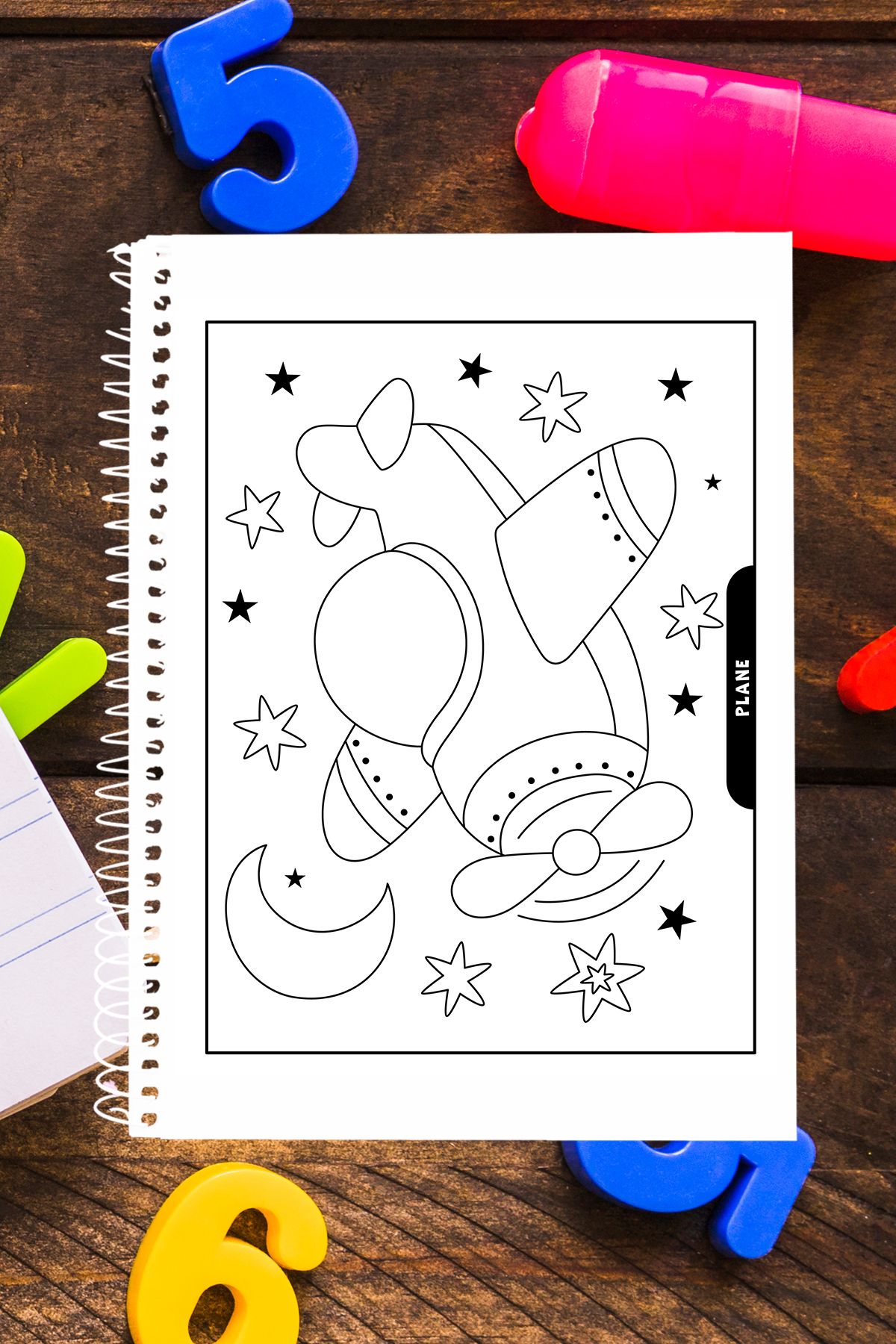 Minicopy-13 Pages Preschool Vehicles Themed Check Copart Coloring Notebook 2