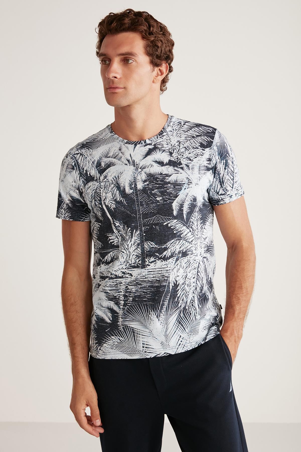 Nautica-Pajama set with palm print 1