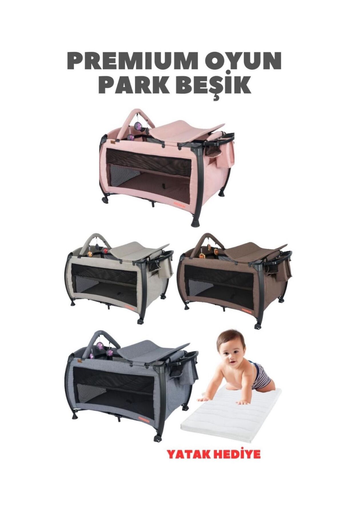 TURHAN BEBE Bebeğinizin Tüm İhtiyaçları Yeni Doğan Beşik+Bebek Arabaı+Puset+Babynest+Yürüteç+Mama Sandalyesi fotoğrafı 2 (önizleme)