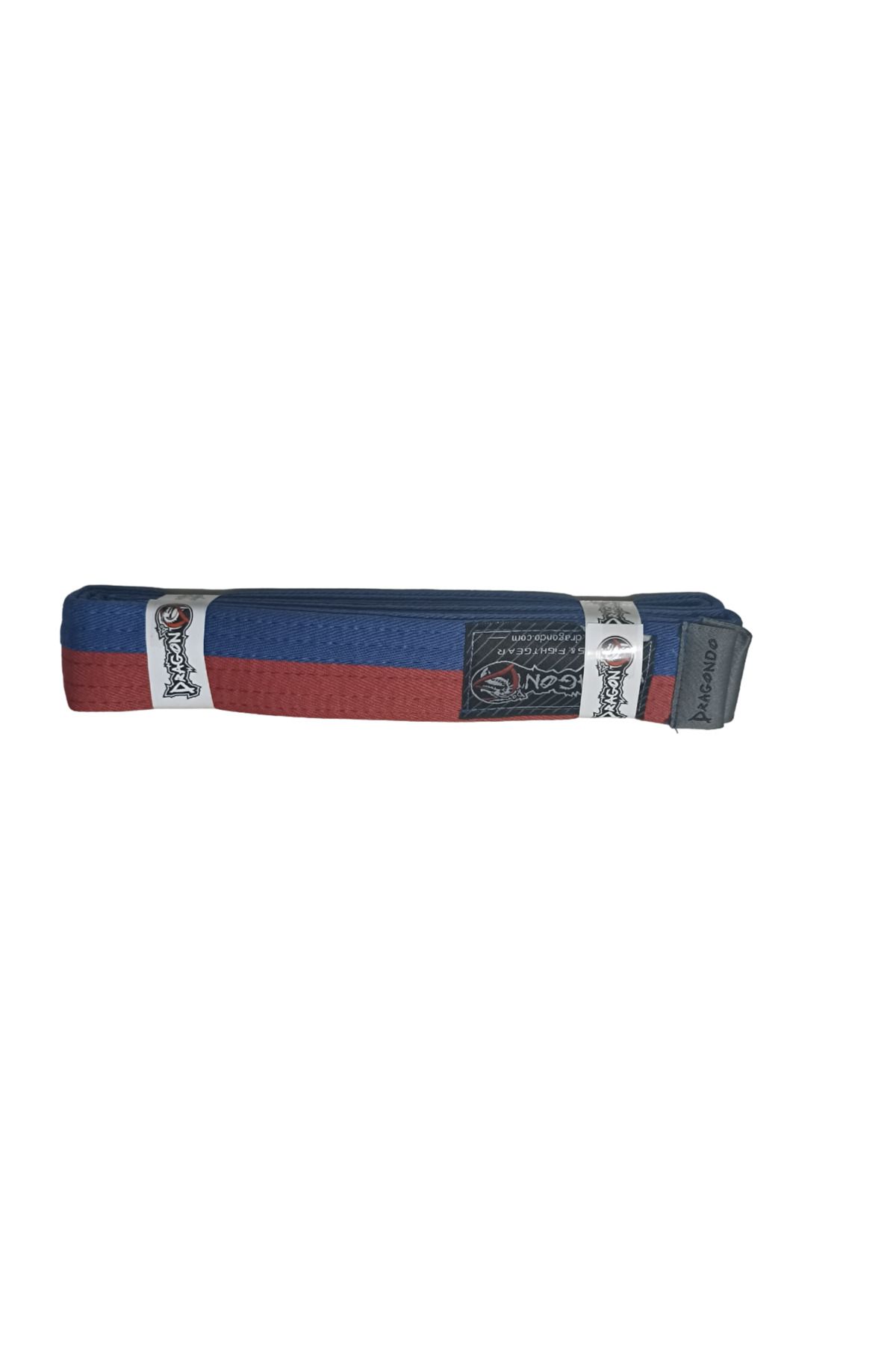 تجهیزات بوکس قرمز کمربند Taekwondo Two Color 11012 Dragondo