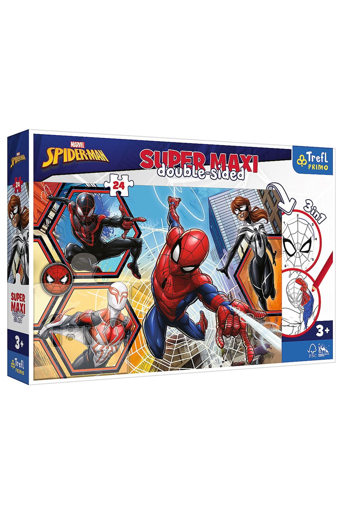 Пазл Vardem Spiderman Super Maxi, 24 предмета, красный R1018100624N1