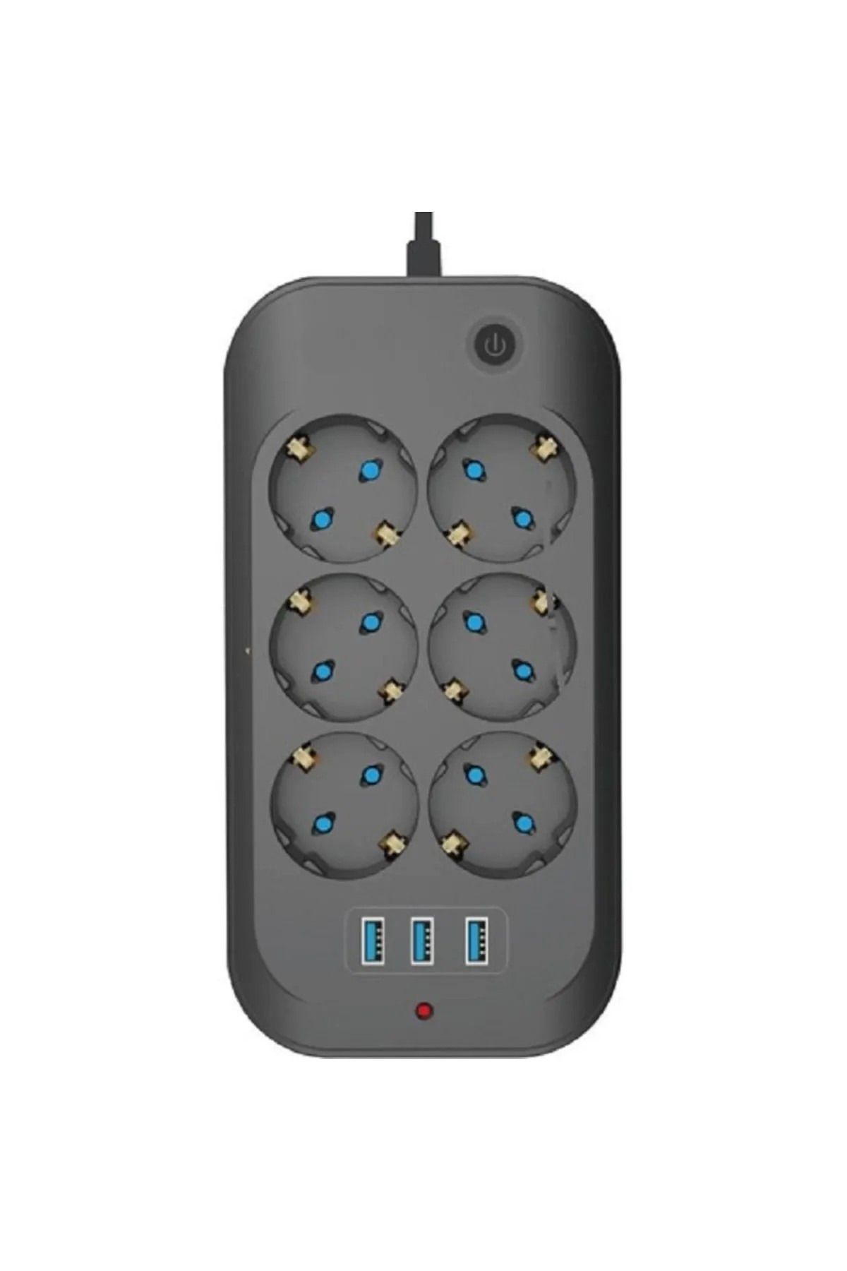 MATECHNO-6'Li Thermal Current Protected Socket 3X USB Input 1