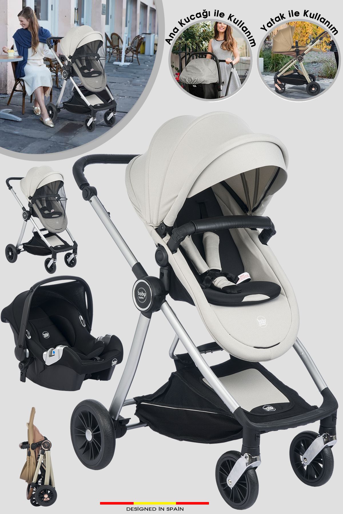 Детская коляска Baby Home 1012 Eos Travel System 000007.000132