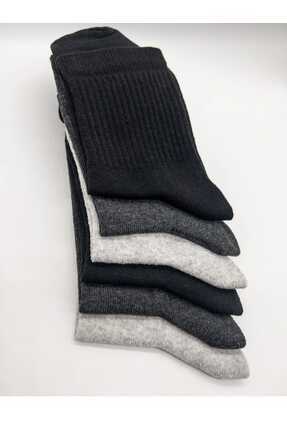 Gezen Çorap 12'li Unisex Mevsimlik Kaliteli Karışık Renkli Konçlu Patik Çorap...