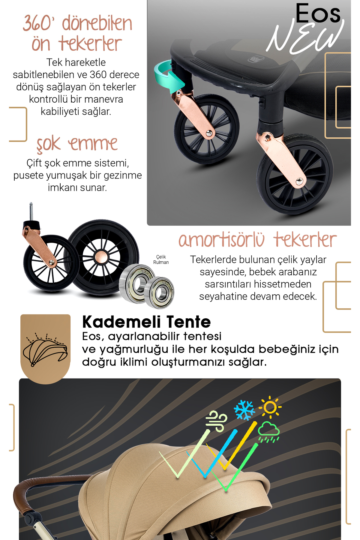 1012 Eos Travel Sistem Bebek Arabası 9