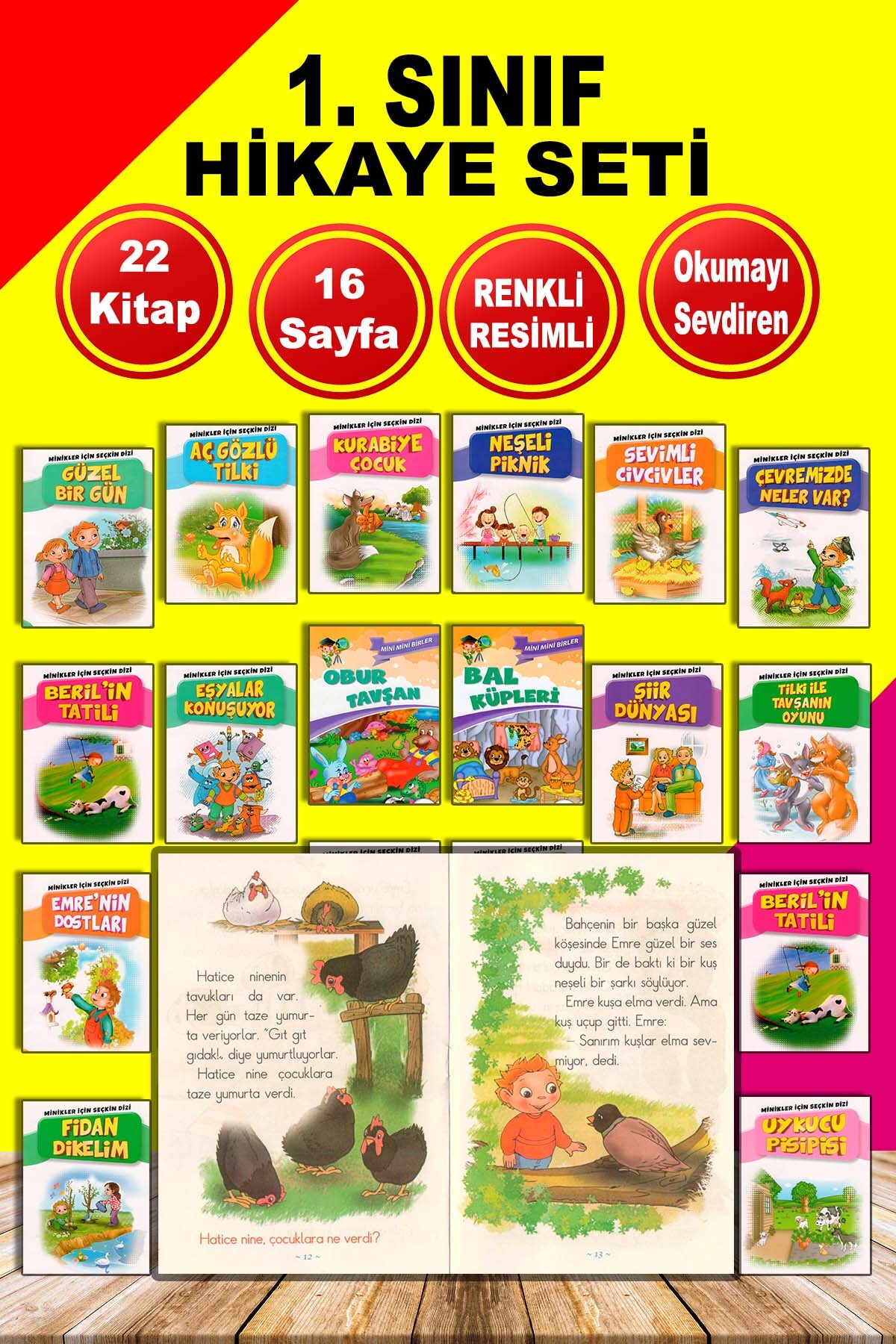 mucit dino 1. Sınıflar İçin İlk Okuma Hikaye Kitapları Seti 22 Kitap fotoğrafı 3 (önizleme)