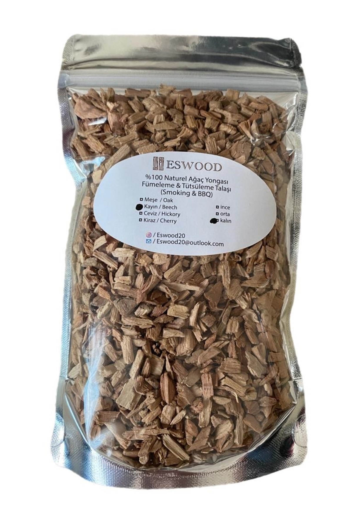 ESWOOD Kayın-150 gr Fümeleme Ve Tütsüleme Talaşı (SMOKİNG & BBQ)