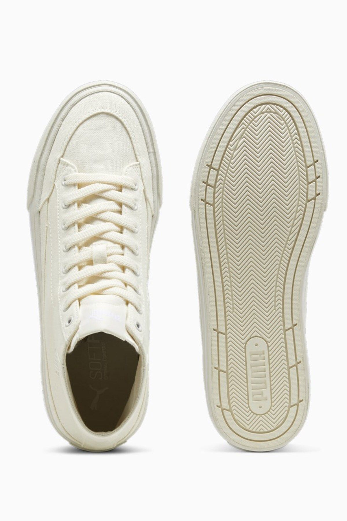 کفش دو و تمرین سفید مردانه زنانه Court کلاسیک VULC Mid Sport Puma