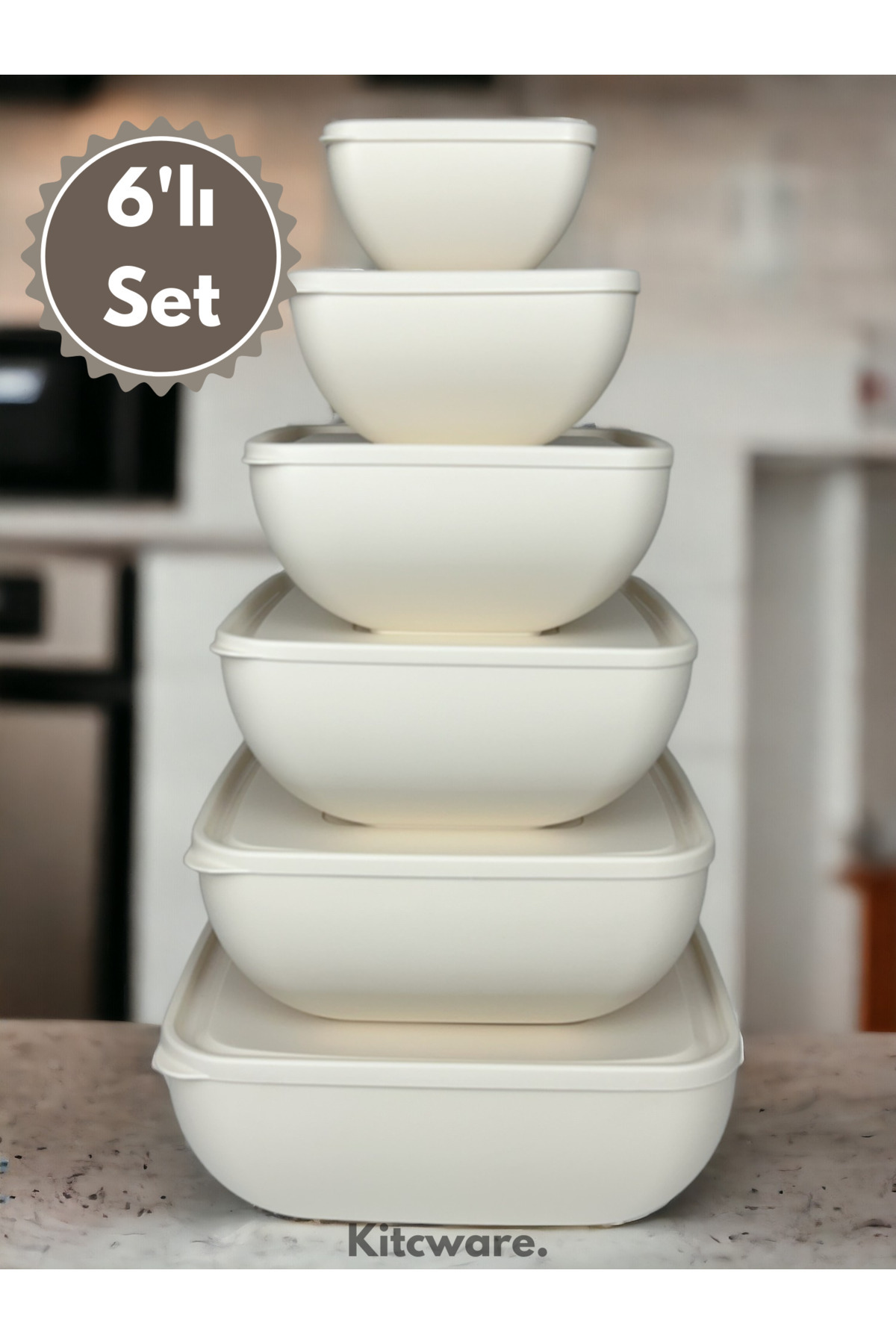 6'lı Kare Saklama Kabı