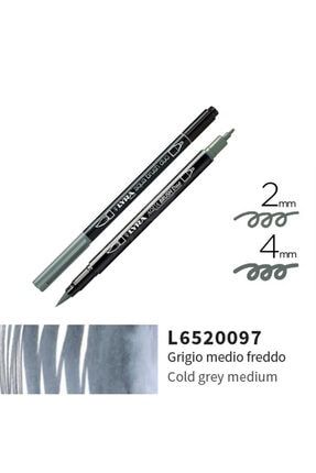 Aqua Brush Duo Çift Ve Fırça Uçlu Çizim Kalemi - Cold Grey Medium OFF.LYR00032