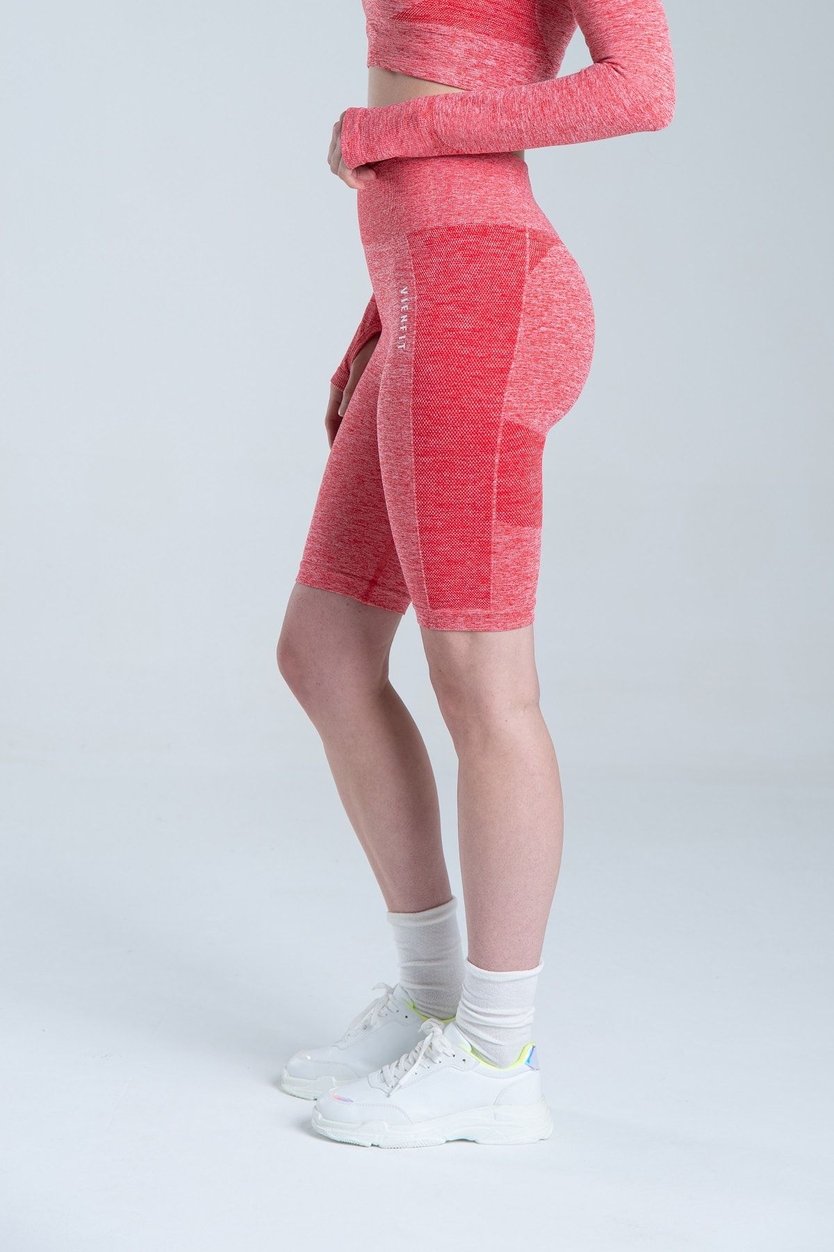 Vienfit Women's High Waist Seamless Short Sports Tights - Biker Shorts - Energy  Series Red - Trendyol