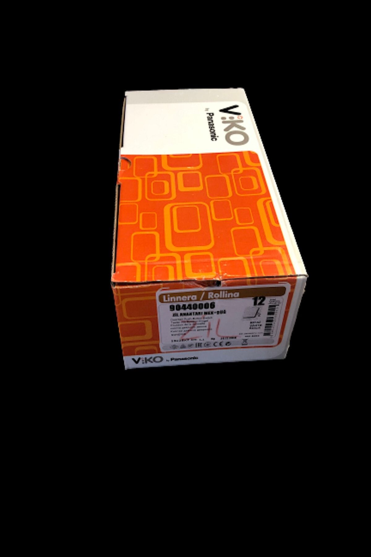 VİKO-مفتاح رنين Viko Linnera باللون الأبيض (الإطار متضمن) 90440006   (12 قطعة) 2