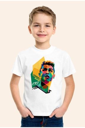 Cristiano Ronaldo 002 Tasarımlı Erkek Çocuk T-shirt Tişört ECM00148