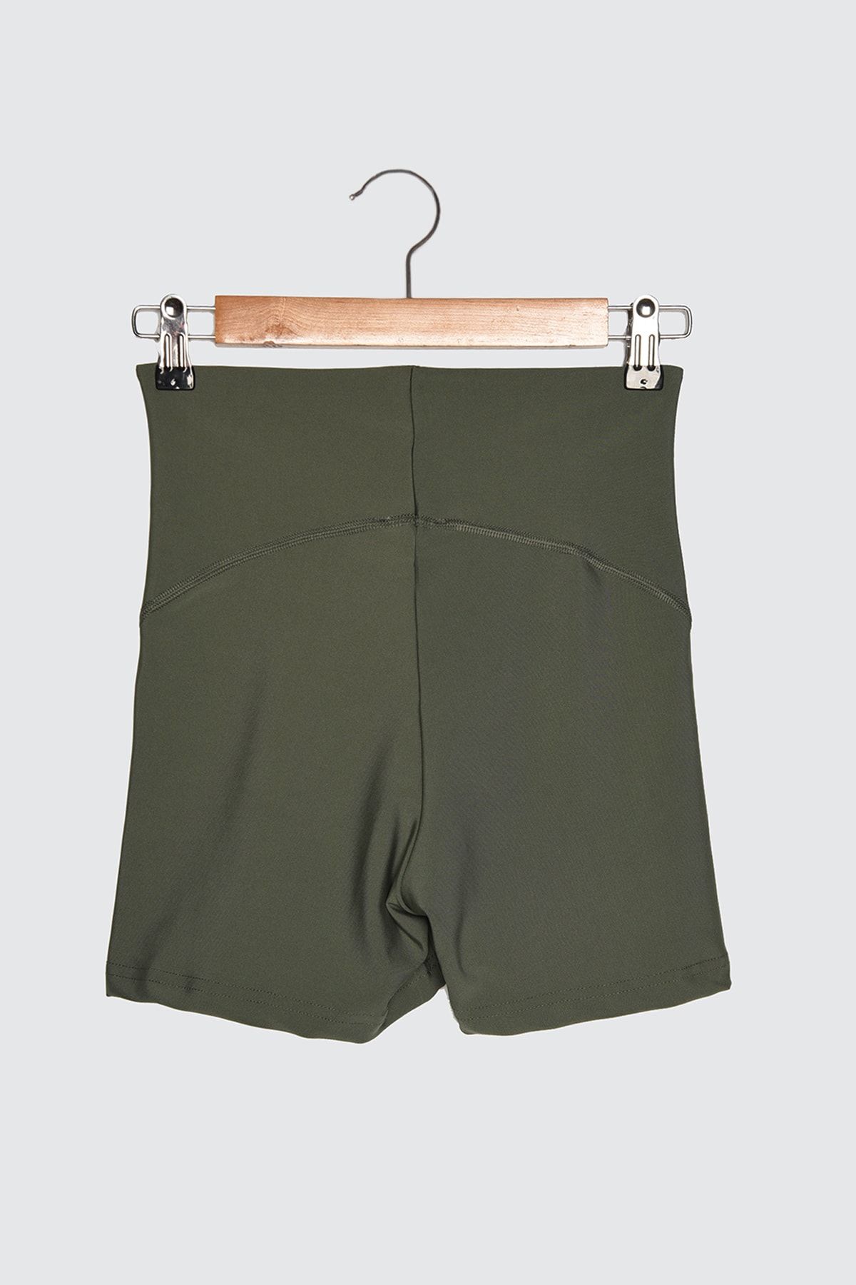 Trendyol Collection-Khaki Restorer Strick-Sportshorts/kurze Leggings TWOSS21SR0545 8