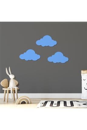 Mono Desıgn Mavi Bulutlar Bebek Odası Duvar Süsü BULUTLAR MAVİ