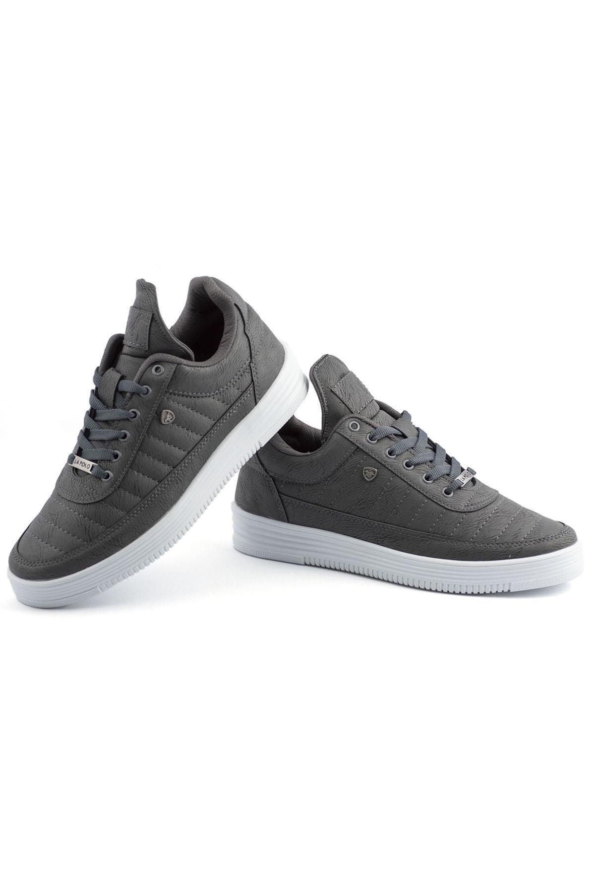 L.A Polo-07 Smoked White Stitched Unisex sportovní boty 4