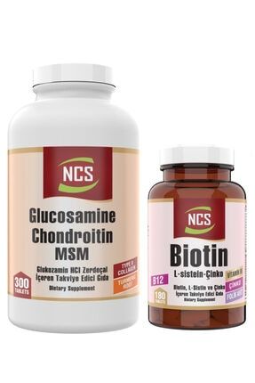 Glucosamine Chondroitin Msm 300 Tablet+biotin 180 Tablet tr300bio180