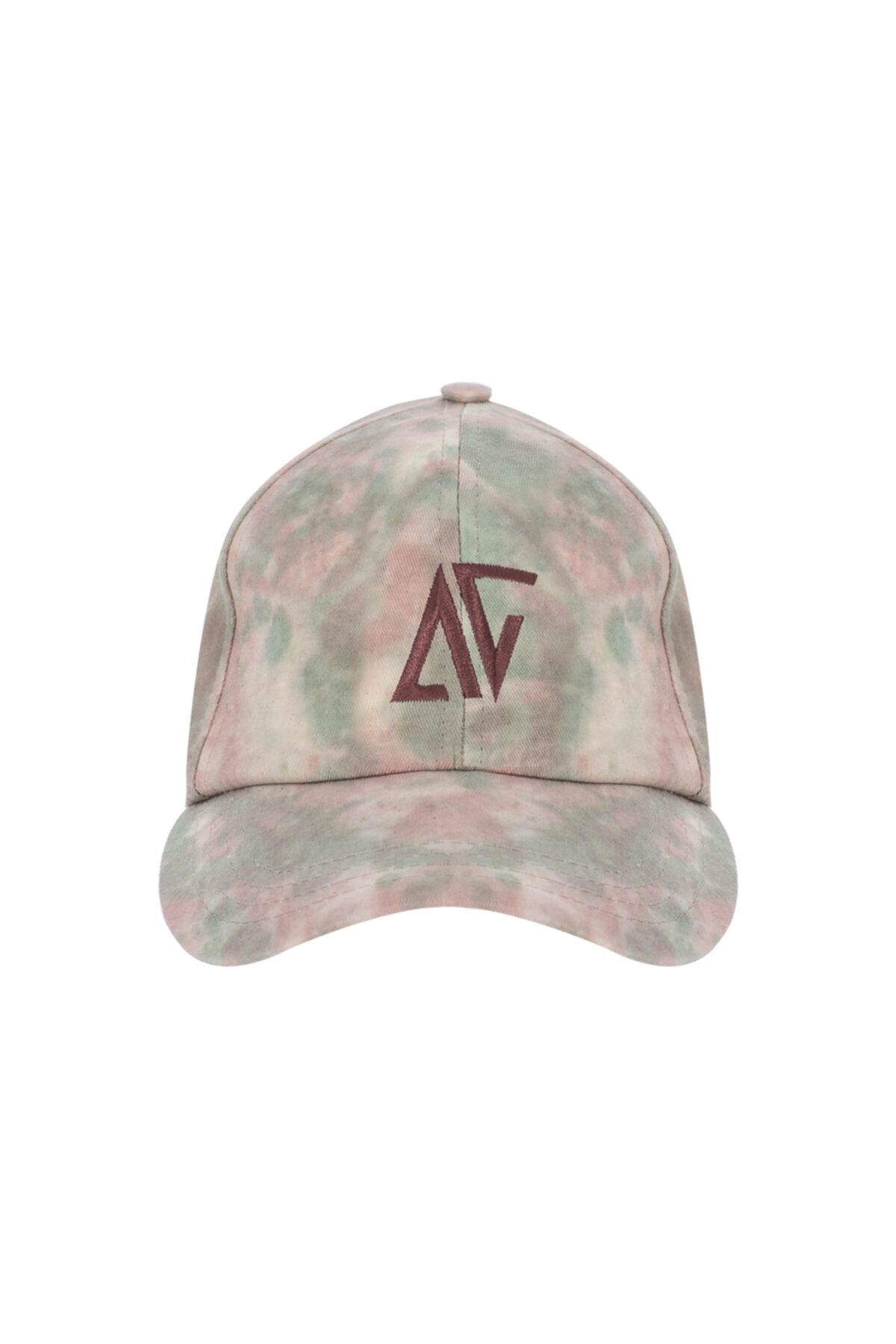 Ag Logo Yeşil/kahve Batik Koton Şapka