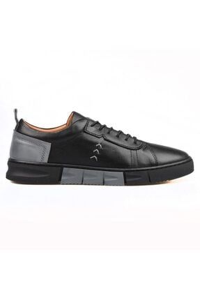 Erkek Gri Siyah Sneakers B01102