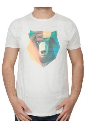 Polygon Bear Erkek Beyaz Tişört 21.01.07.042