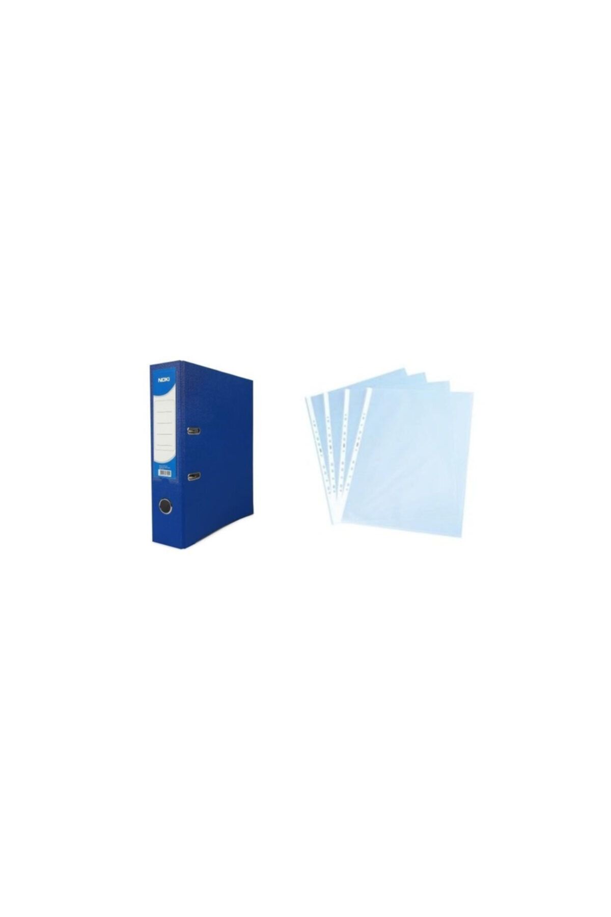 Noki-Blue Wide Office Folder + 100 Pieces Bag File 1