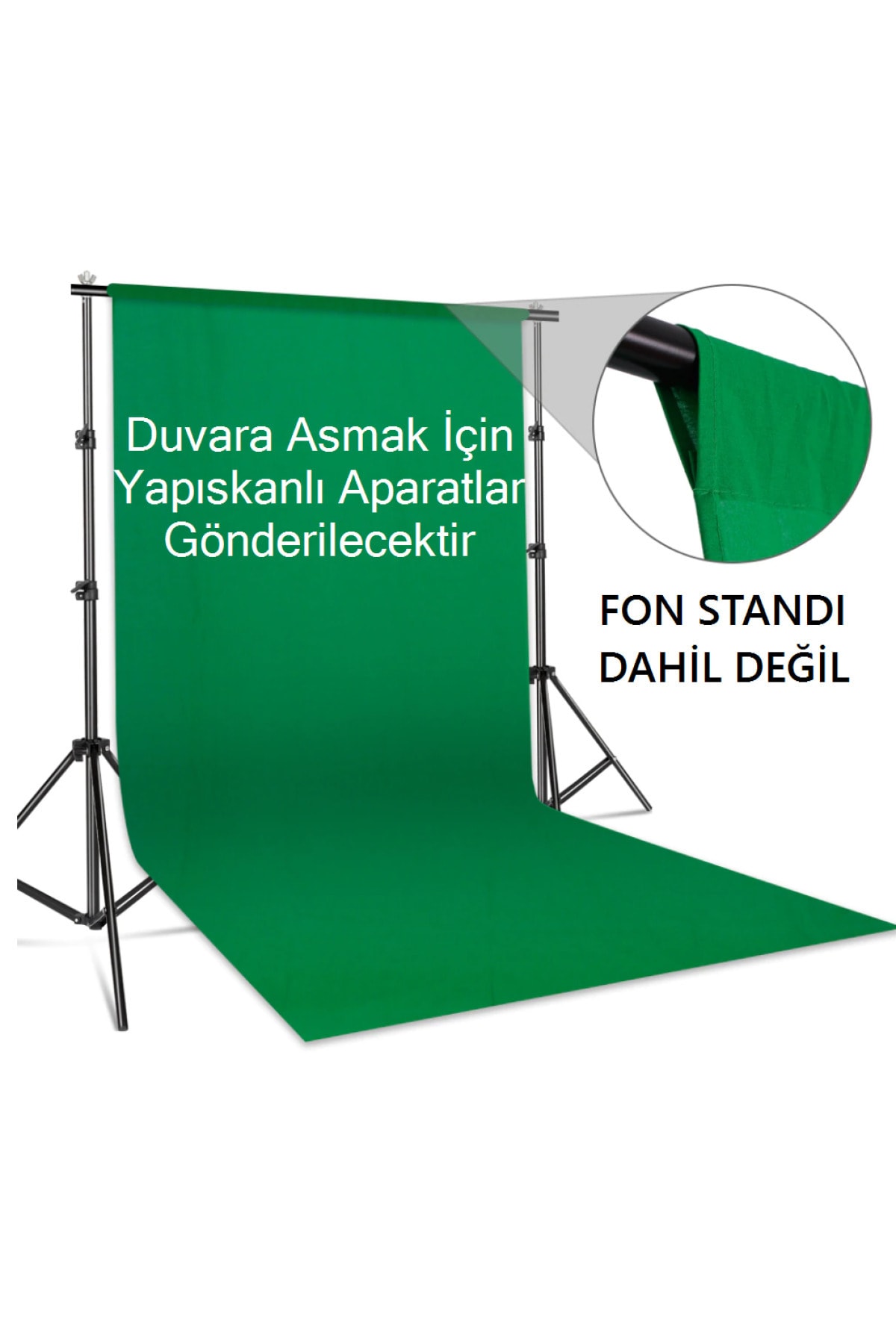 Chromakey Green Screen Greenbox Yeşil Fon 300x400 Cm Fotoğraf Stüdyosu Youtube Tiktok Için Arkaplan