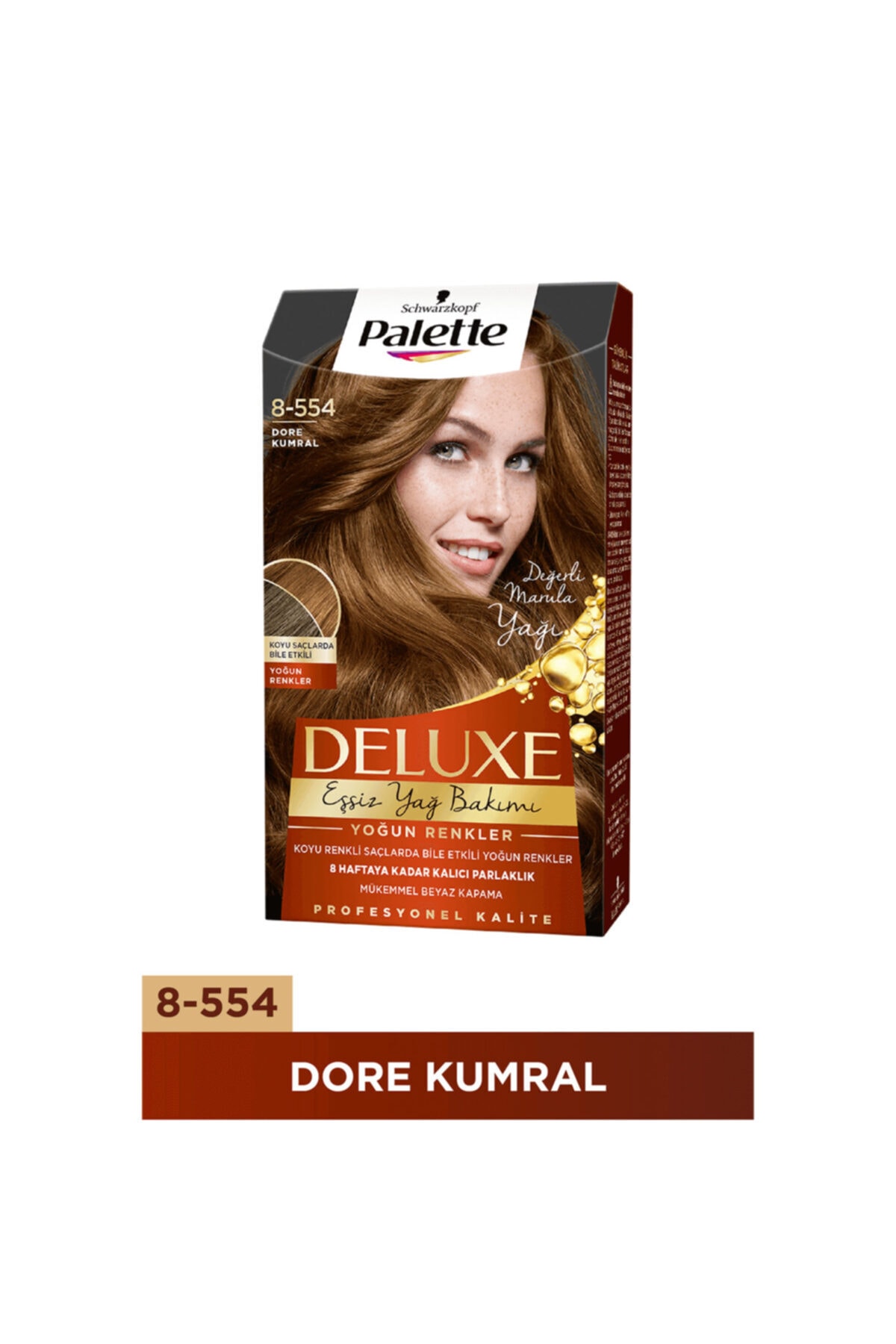 Palette Deluxe 8-554 Dore Kumral Saç Boyası