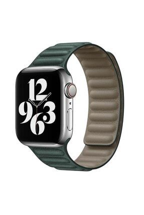 Apple Watch Kordon Baklalı Deri Magnet Kayış 38 Mm 40 Mm Se-6-5-4-3-2-1 Seri Uyumlu CT-KRD-896