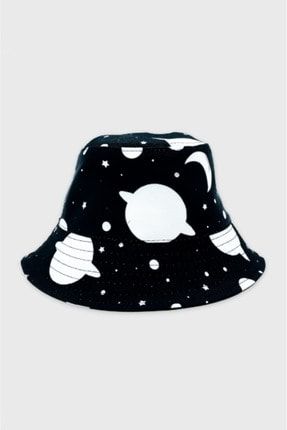 Siyah Gezegenler Balıkçı Şapka Bucket Hat EFBUTIK4429