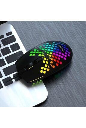 Işıklı Gaming Mouse Oyuncu Mouse Kablolu 7 Tuşlu 3200 Dpi S-9304b PRA-4008816-8102
