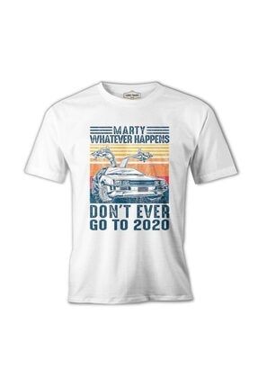 Back To The Future - Don't Go To 2020 Beyaz Erkek Tshirt MB-1141
