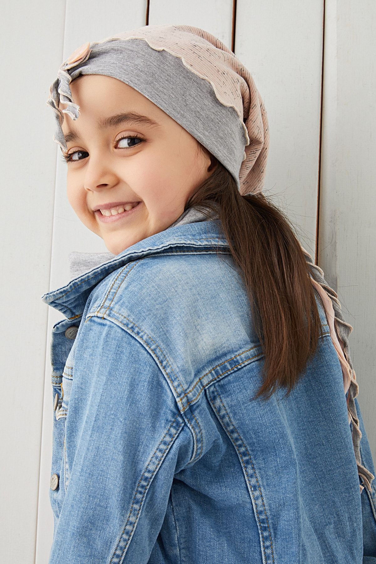 Babygiz Gray Powder Stringed Children s Baby Hat Beanie Soft 100